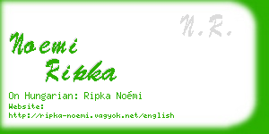 noemi ripka business card